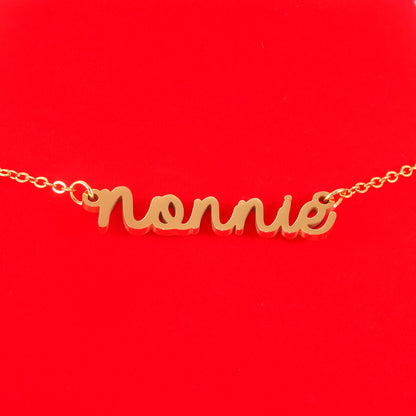 HUTIMY Nonnie Birthday Gifts for Grandma Women from Grandkids Items Personalized Best Nonnie Necklace