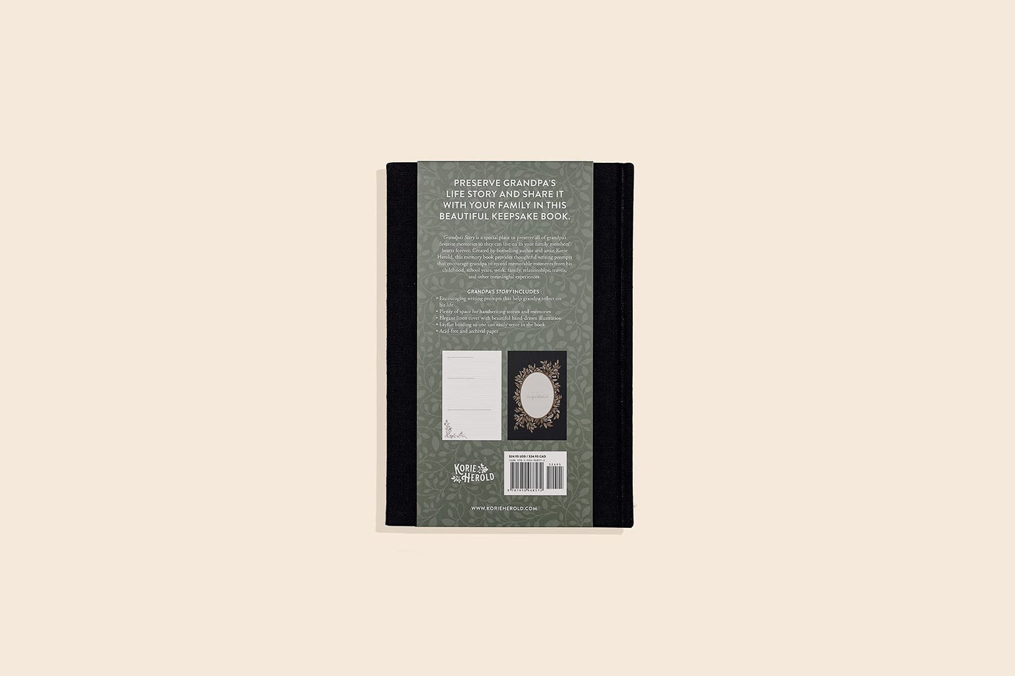 Grandpa's Story: A Memory and Keepsake Journal for My Family (Heirloom Story Books and Guided Journals)