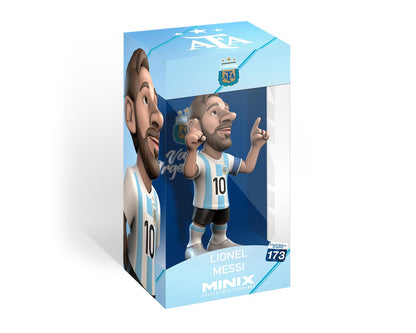 MINIX COLLECTIBLE FIGURINES - Lionel Messi, Official Argentina, Sports Collectable 12 cm Figurine, Unique Soccer Gift for All Ages, Football Stars