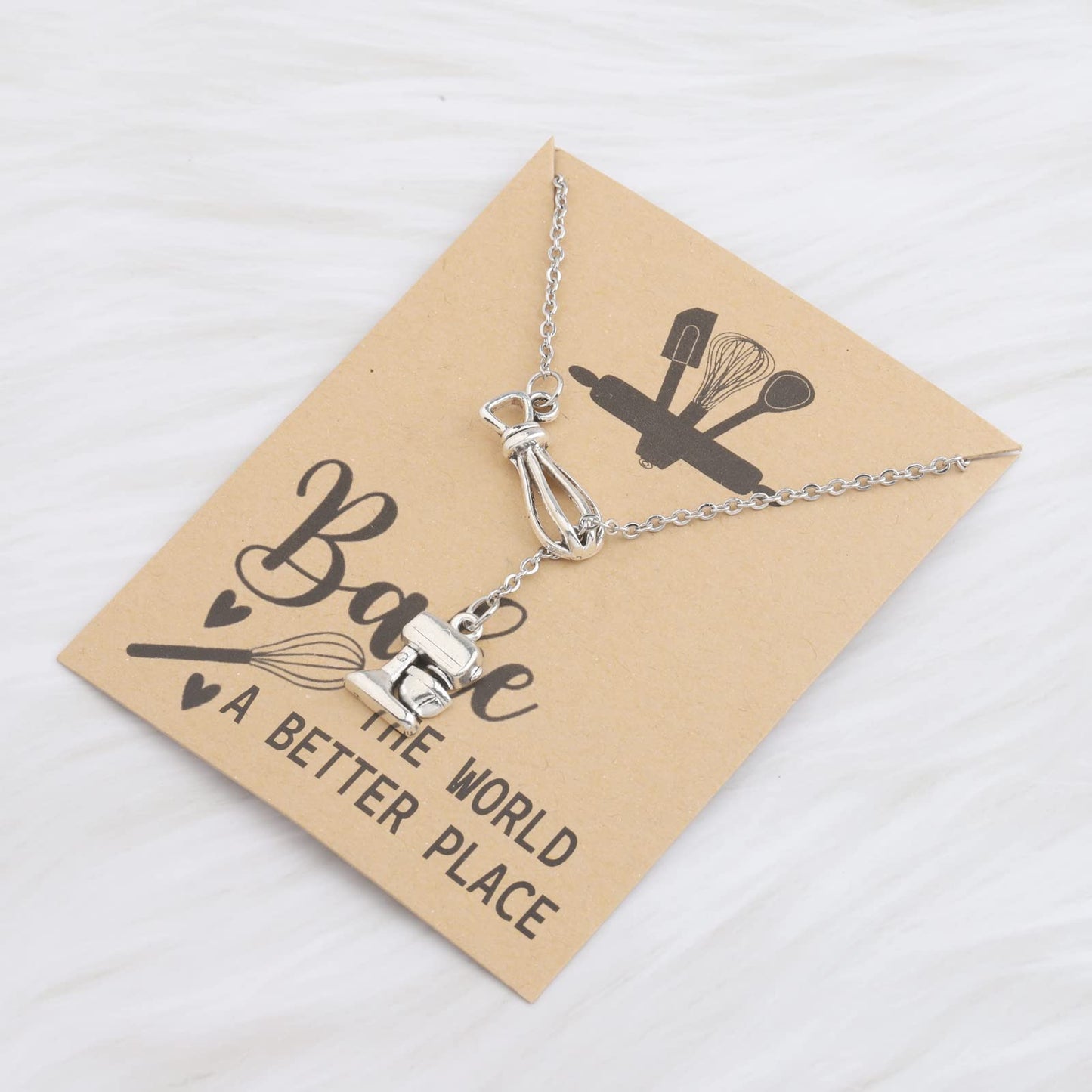 MAOFAED Baker Gift Pastry Baker Gift Bake The World A Better Place Bake Lover Gifts Bakeing Merchandise (bakeThe world card ne)
