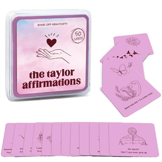 Positive Affirmation Cards for Women Inspirational Birthday Gifts for Music Lovers Motivational Cards for Game Nights Easter Mother’s Day Gifts (50pcs)