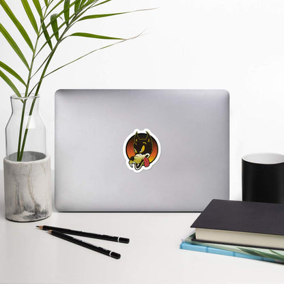 Grateful Dead Jerry Garcia Guitar Wolf Small Sticker For Laptops, Car Bumpers or Windows 2-by-2.5 Inches