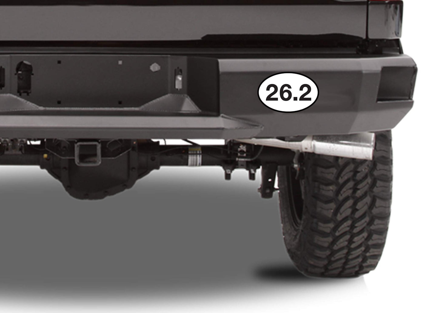 Rogue River Tactical 26.2 Marathon Running Sticker Bumper Sticker Oval 5" x 3" Decal Runner Track Run