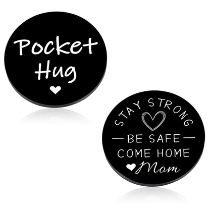 Perleddom Deployment Gift for Men Deployment Items for Adults Son Pocket Hug Token Military Isolation Gift for Boys Birthday Graduation Gifts for 18 Year Old Boy Soldier Army Mom Gifts