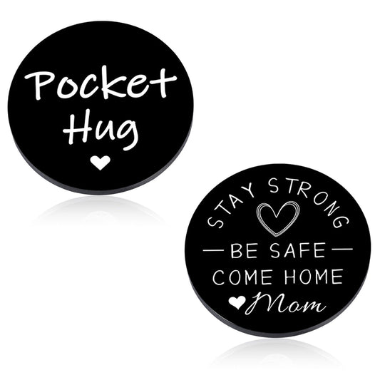 Perleddom Deployment Gift for Men Deployment Items for Adults Son Pocket Hug Token Military Isolation Gift for Boys Birthday Graduation Gifts for 18 Year Old Boy Soldier Army Mom Gifts