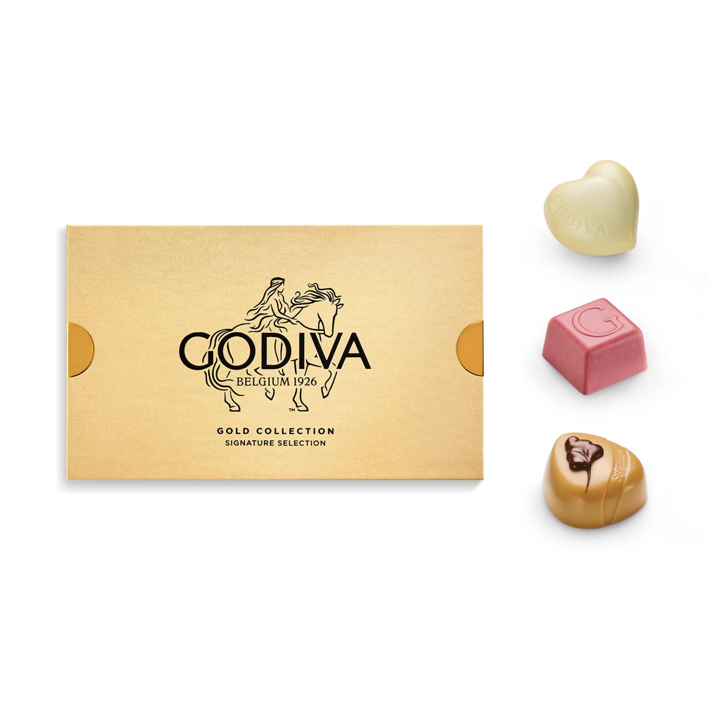 Godiva Gold Assorted Chocolate Gift Box, Belgian Dark and Milk Chocolates with Pralinés, Ganaches & Caramels, Gourmet Gift for Birthdays, Holidays, Kosher, 15 Pc
