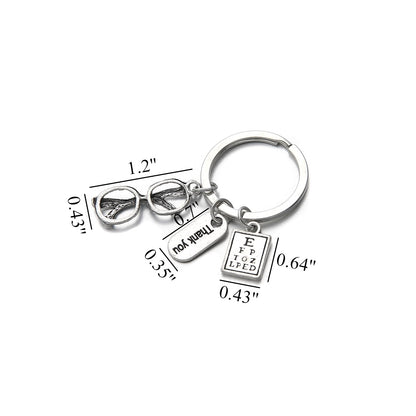 PHAETON 20PCS Eye Doctor Keychain - Ophthalmologist & Optometrist Gift for Eye Doctor Staff