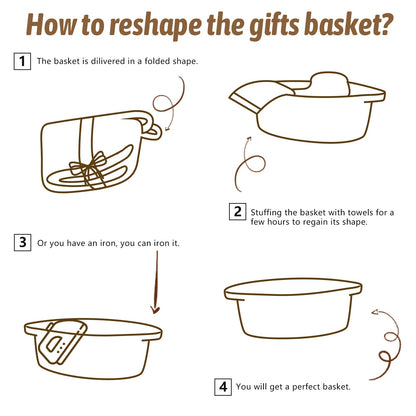 OIAHOMY Small Woven Basket with Gift Bags, Ribbons & DIY Label Card, Baskets for Gifts Empty, Small Rope Basket 12 * 8 * 5IN, Cute Decorative baskets with Handles for Baby Pets, Toys, Black