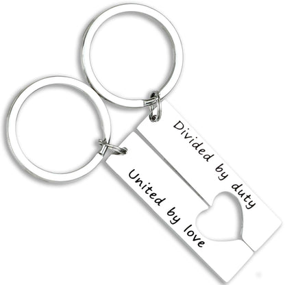 Military Going away Gifts Keychains Deployment Items Army Couple Gifts Military Keychain