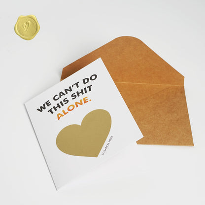 Funny Godparents Proposal Gift Scratch Off Card, Will You Be My Godparents Card, Godparents Request Asking Card - We Can't Do This Alone