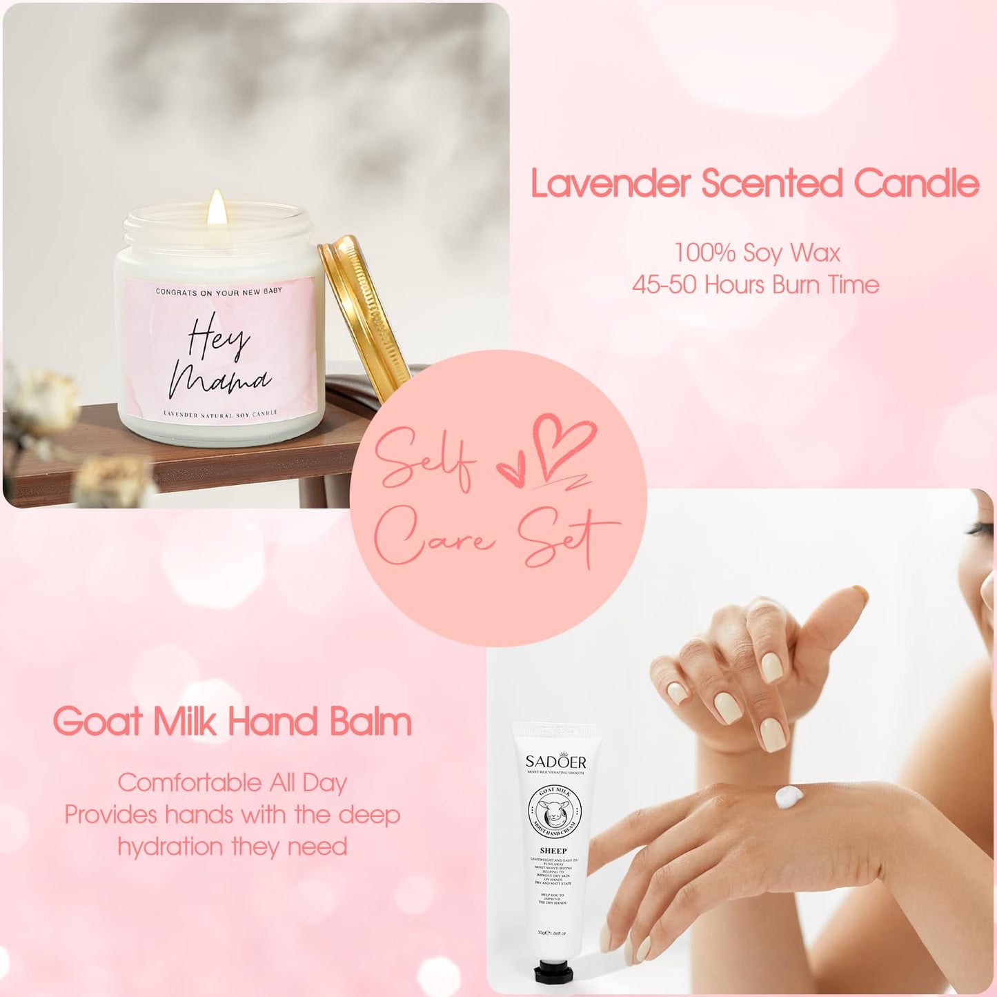 iAOVUEBY New Mom Gifts & Baby Girl Gifts, Baby Shower Gifts for Mom to Be, Pregnancy Gifts for Expecting Mom, First Time Mother's Day Gift for New Mom, Pregnancy Gifts for Women and Baby