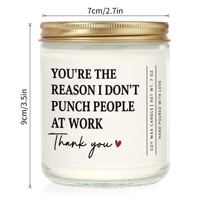Gifts for Coworker, Work Bestie, Boss Lady Gifts for Women, Funny Birthday Retirement Farewell Appreciation Presnets for Coworker, Boss, Employee - Handmade Lavender Scented Candle 7oz