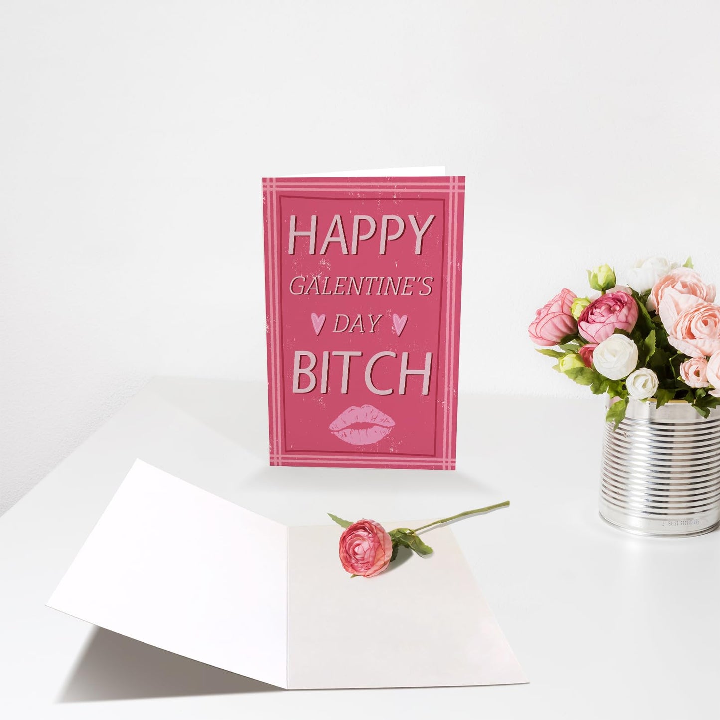 Chenive Funny Galentines Day Card for Her, Happy Galentine's Day Card for Bestie Sister, Galentines Day Gift for Women Lady Girl, Best Friend Galentine's Day Card