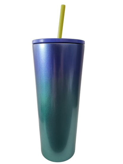Starbucks Hawaii Collection 24oz Stainless Steel Blue Ombre Tropical Cold Cup