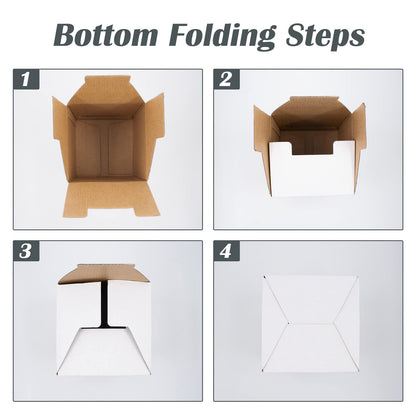 Cuyacili Prank Gift Boxes Nesting Gift Boxes Surprise Box White Carton Square Prank Box Funny Gag Gift for Weddings Anniversaries Birthday Packaging Presents 12 Nesting Cartons (1.9-6.3 Inch)