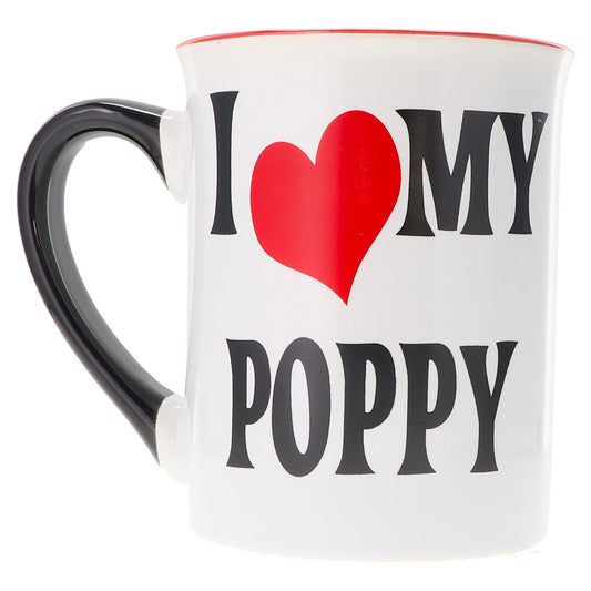 Cottage Creek Ceramic Coffee Cups |16oz. Large I Love My Poppy Mug | Ideal Gift for Grandpa, Papa, and Dad for Father's Day, Birthday, or Christmas | Poppy Coffee Mug for Home Decor, Kitchen Decor