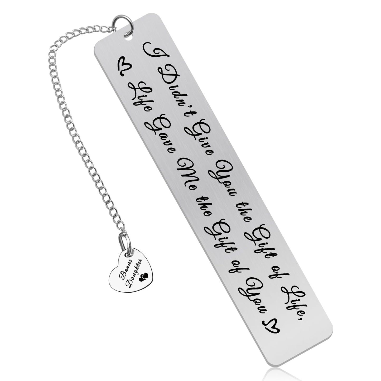 Bonus Daughter Gifts Bookmark Stepdaughter Gifts from Stepmom Adoption Bookmark Birthday Present for Daughter in Law Gift from Mother in Law Christmas Graduation Present for Stepdaughter