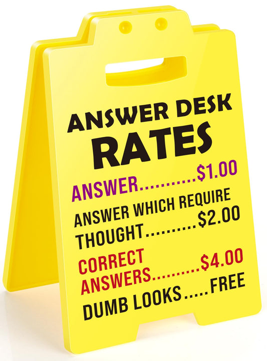 MBL Funny Gag Office Decor - Fun Gag Gifts Cubicle Accessories Supplies Desk Sign, Team Coworker Employee Boss Lady Gift for Women, Appreciation Stress Relief Gifts for Principal Teacher Secretary Men