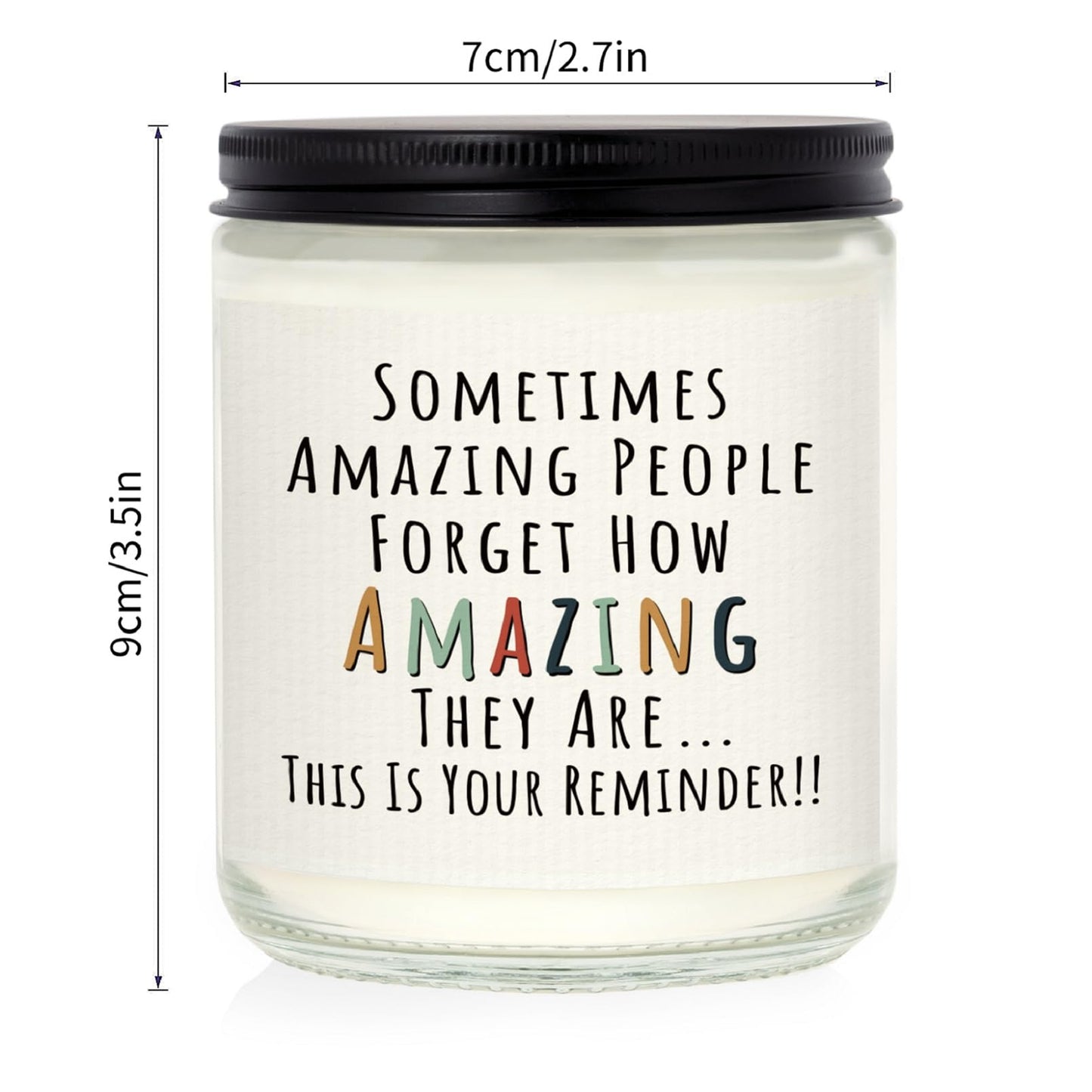 Craftique Gifts for Women, Birthday Gifts for Women- You're Amazing Candle- Friendship/Thank You/Inspirational Gift for Woman Her Friend Teacher Mom Girlfriend Sister Bestie Lavender