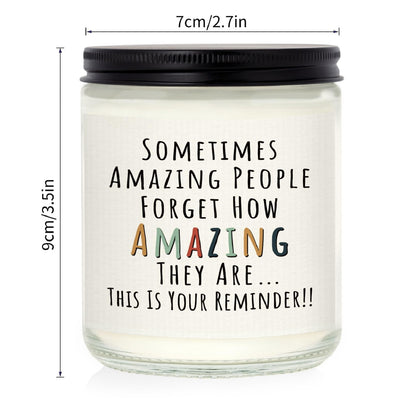 Craftique Gifts for Women, Birthday Gifts for Women- You're Amazing Candle- Friendship/Thank You/Inspirational Gift for Woman Her Friend Teacher Mom Girlfriend Sister Bestie Lavender