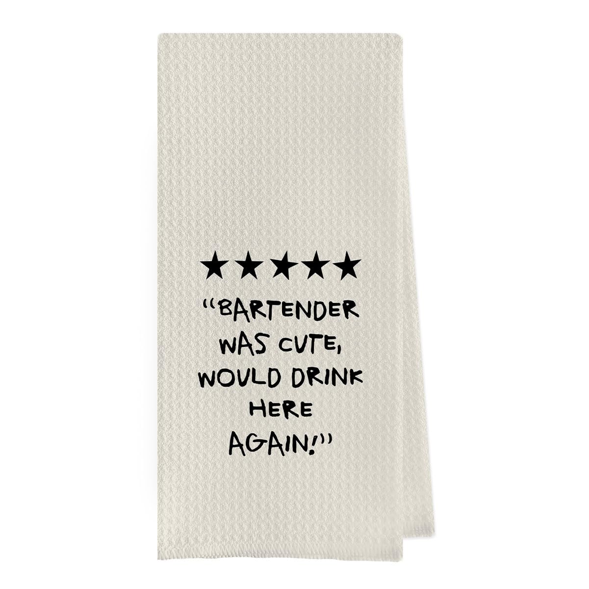 Bartender Gifts Dish Towels - Funny Bar Towels for Bartender, Bartender Gifts Waffle Weave Kitchen Towels, Shaker Bartender Hand Tea Towels (16×24 Inches)