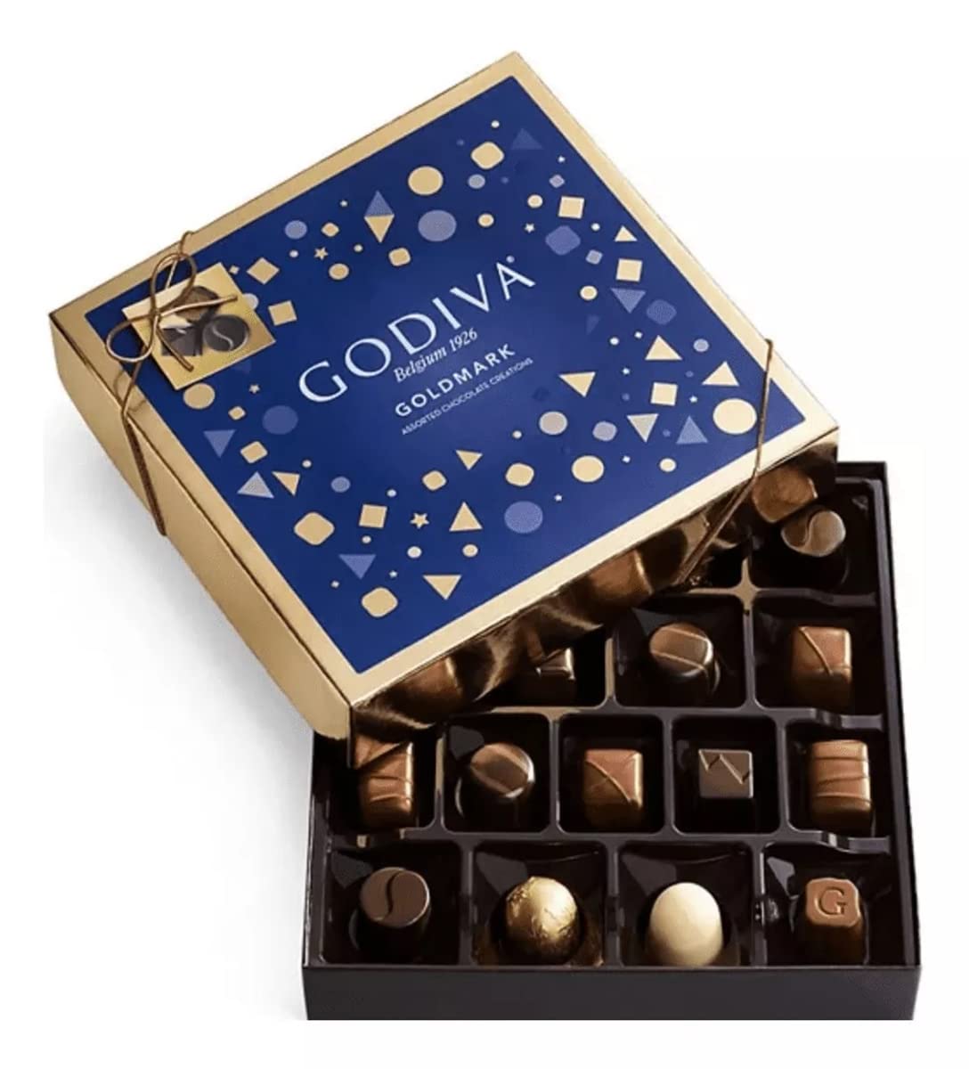Godiva Chocolatier Goldmark Assorted Chocolate Gift Box, Premium Chocolate, Chocolate Treats, Great as a Gift, 9 pc, 3.8 Ounce