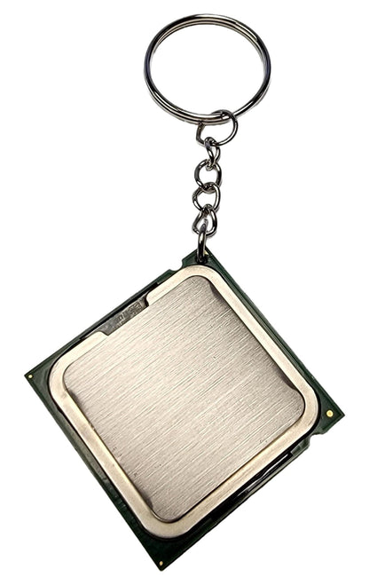 The Ultimate Geek Accessory - Recycled CPU Processor Keychain Made from Reclaimed Computer Parts