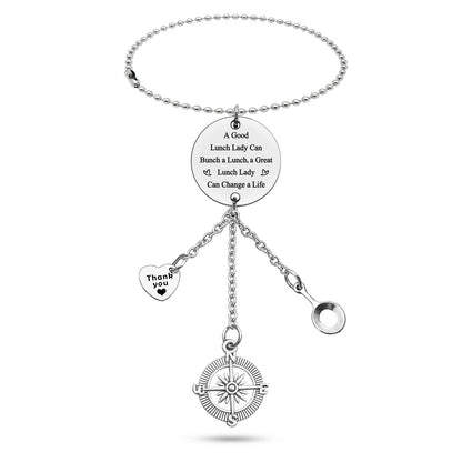 Lunch Lady Appreciation Gifts Car Rear View Mirror Pendant Gift For Lunch Lady Gift School Lunch Server Gift for Lunch Lady Thank You Gift for Lunch Lady Cooker Birthday Gift Car Hanging Ornament