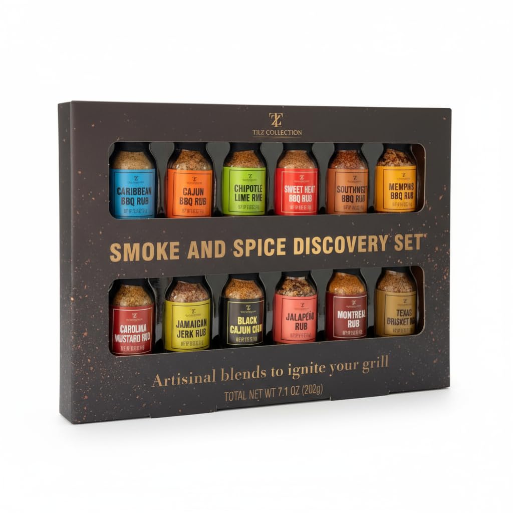 12 Pack Spices Gift Set – Essential Seasoning Collection with Spice Jars – Kitchen Spice Rack Must-Have – Ideal Home Essentials for Cooking, Grilling & Everyday Meals