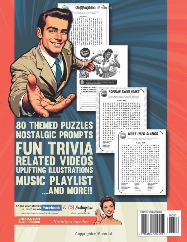 Nostalgic Word Search: The Ultimate Gift for Baby Boomers | Special Puzzles with Videos, Fun Trivia, Nostalgic Illustrations & Memory Prompts | Large ... (Perfect Nostalgic Gifts: Puzzles and More!)