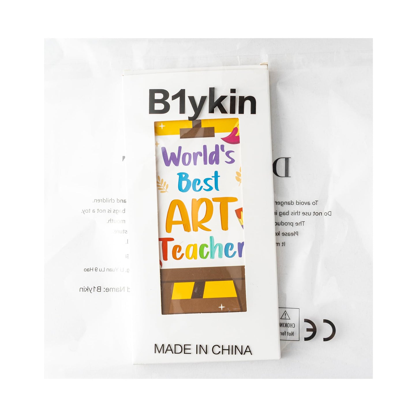 B1ykin Cute Sticky Notes Set - World’s Best Art Teacher Self-Stick Notes Pad, 550 Sheets Writing Memo Pages Sticky Notepad for Appreciation Gifts, School Office Party Supplies (Art Teacher)