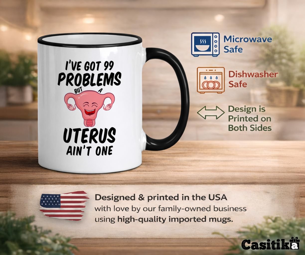 Casitika Hysterectomy Recovery Gifts. 11 Oz Funny Mug For Post Uterus Surgery Gift. Get Well Hysterectomy Gifts For Women. (Problems)
