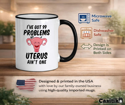 Casitika Hysterectomy Recovery Gifts. 11 Oz Funny Mug For Post Uterus Surgery Gift. Get Well Hysterectomy Gifts For Women. (Problems)