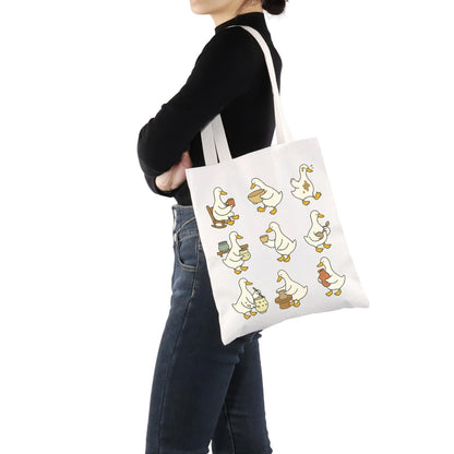 G2TUP Funny Pottery Lover Gift Cute Goose Pottery Tote Bag Ceramic Artist Handbag Ceramic Maker Gift