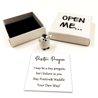 I Love You Penguin Pocket Hug – Cute Matchbox Gift with Tiny Penguin & I Love You Card for Boyfriend, Girlfriend or Valentine’s Day, Her or Him