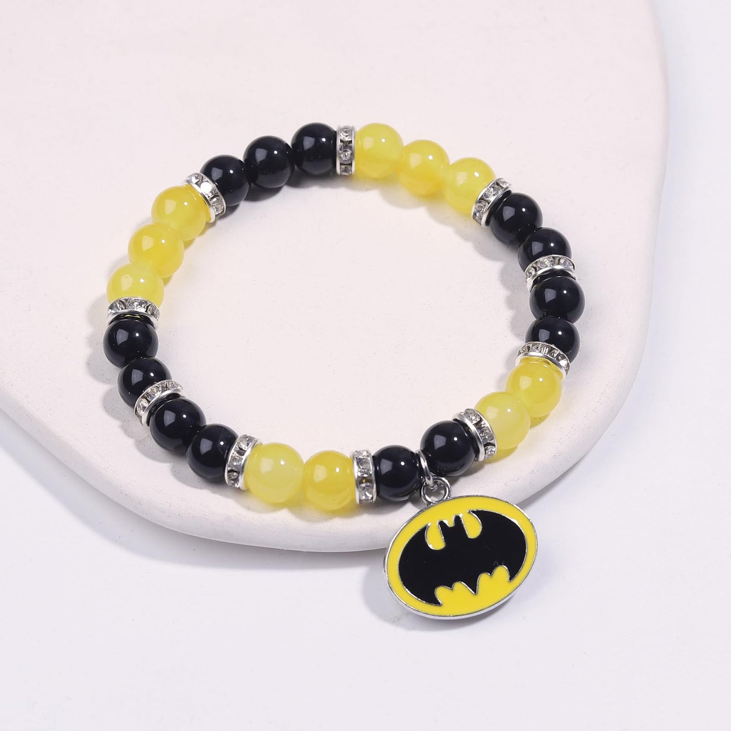 Korotho Spider Bracelet Spider Superhero Energy Stone Beaded Bracelet for Teen Girls Boys Man, Christmas Birthday Gifts Ideas Inspirational Charm Bracelets Jewelry for Son Daughter Friends