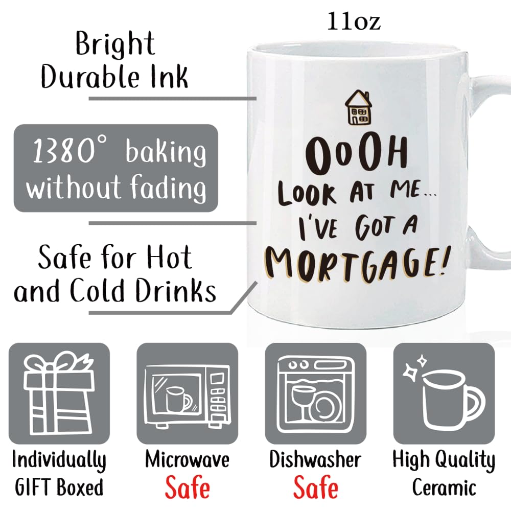 Funny Housewarming Gifts for Women Men, House Warming Gifts for New Homeowner Couple, Closing Mug Gift for Home Buyers, House Warming Mug Gift for New Homeowner Friends 11oz