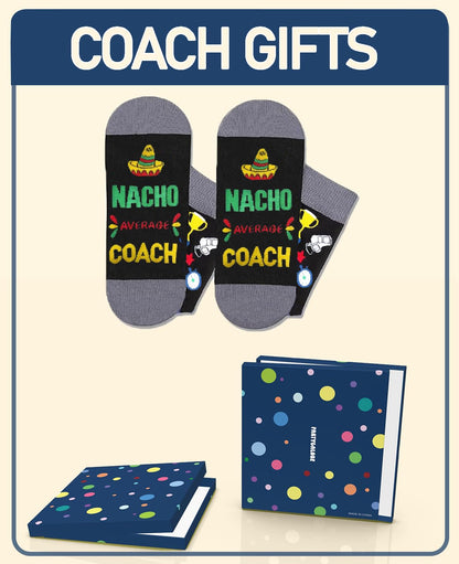 Coach Gifts for Men, Coach Socks Appreciation Gift, for Soccer Softball Basketball Men Women Coach