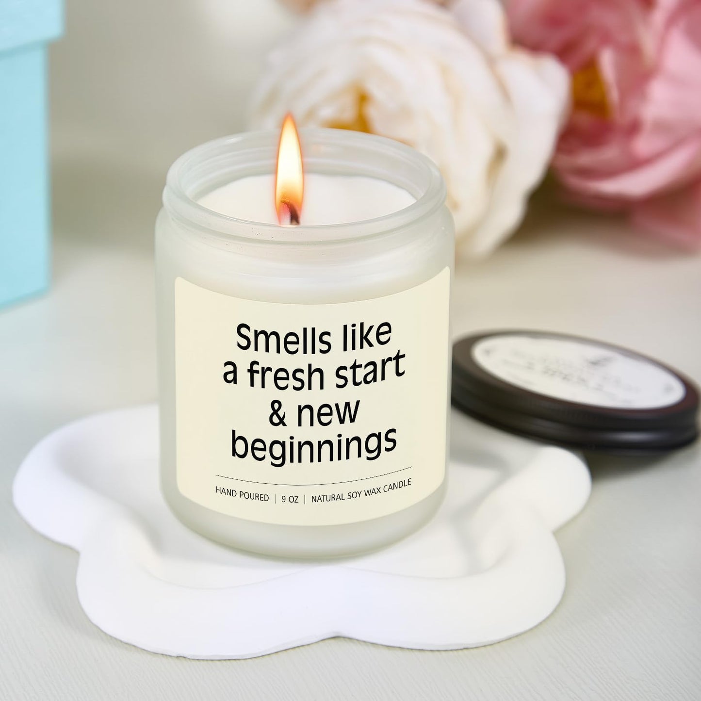 New Beggings Gifts for Women, Divorce Gifts for Women Men, Congratulations Breakup New Job Going Away Gift for Woman Friends Coworker, Happily Divorced Soy Wax Candle