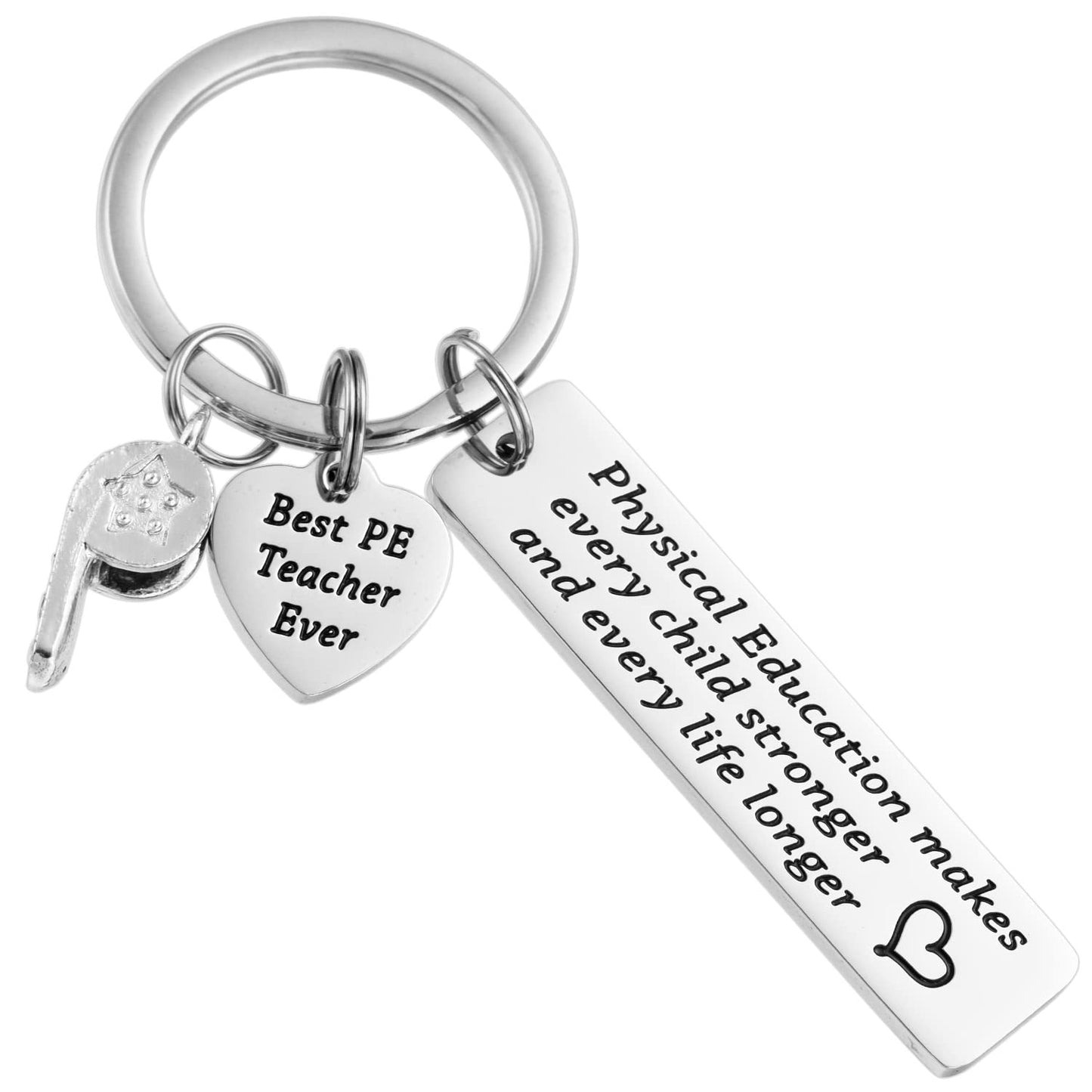 Gifts For Pe Teachers Keychain For Men Male Women P E Gym Professor Retirement Jewelry From Student Physical Education Pe Teacher Keychain