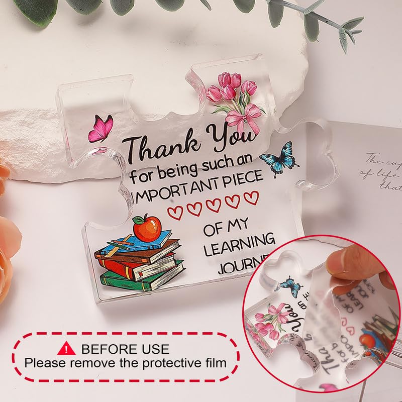Teacher Appreciation Gifts - Heart-shaped Crystal Paperweight - Gift for Teachers and Mentors - Thank You Keepsake for Learning Journey, 3.94" x 3.72" x 0.6"