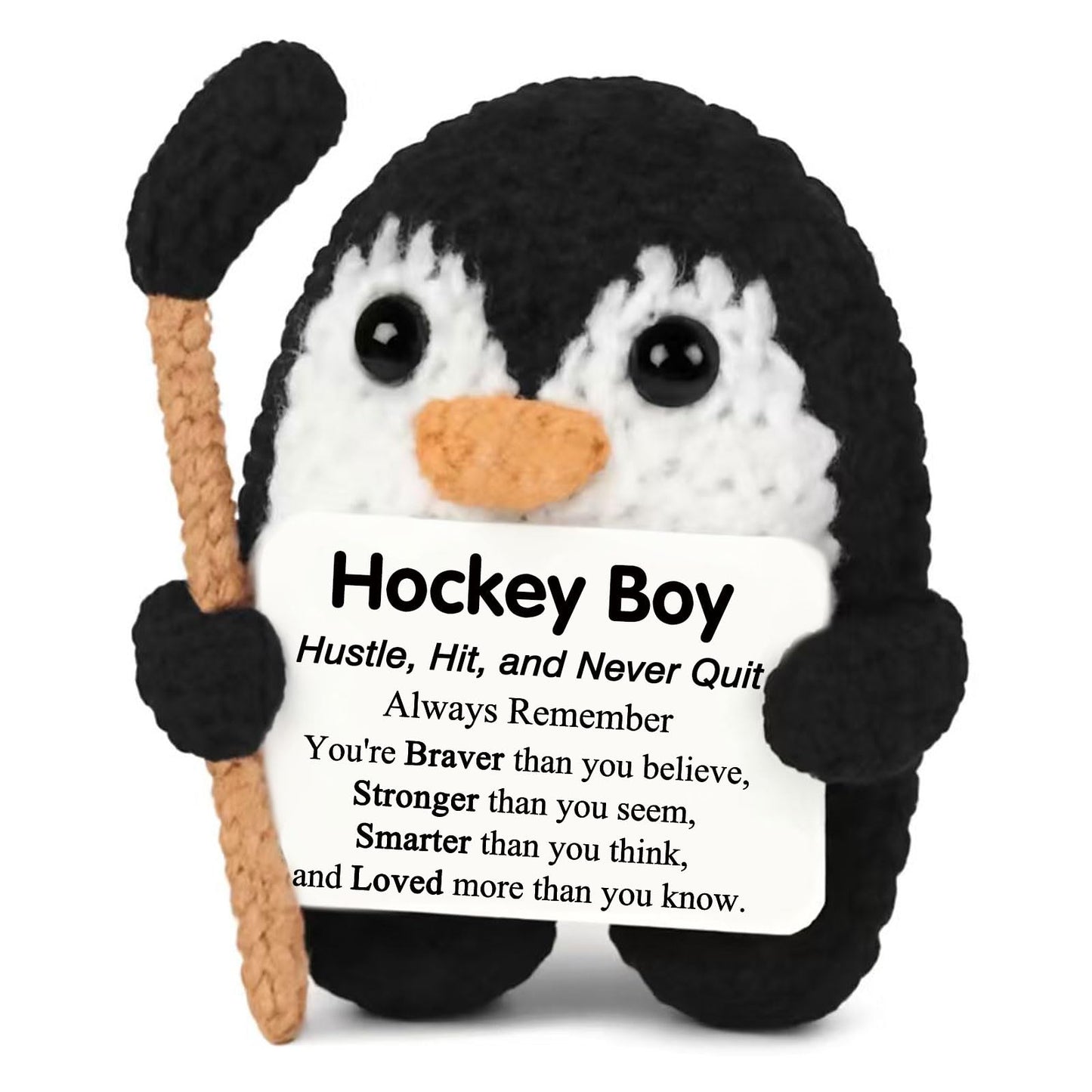 Hockey Gifts for Boys 8-12-14 Hockey Stuff Accessories Stuffed Animal Birthday Valentines Day Senior Night Gifts for Boys