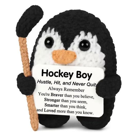 Hockey Gifts for Boys 8-12-14 Hockey Stuff Accessories Stuffed Animal Birthday Valentines Day Senior Night Gifts for Boys