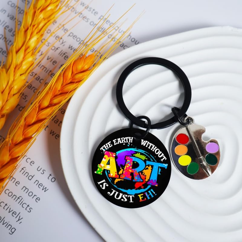 Artist Gifts Art Teacher keychain For Women Men Art Keychain Coolest Gift For Artists Artsy Gift For Women Painters Birthday Presents For Artists Friends Halloween & Christmas For Teens