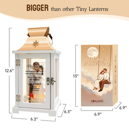 Gift for Wife, Best Mother's Day Valentines Day Anniversary Birthday Gifts Lantern for Wife Christmas