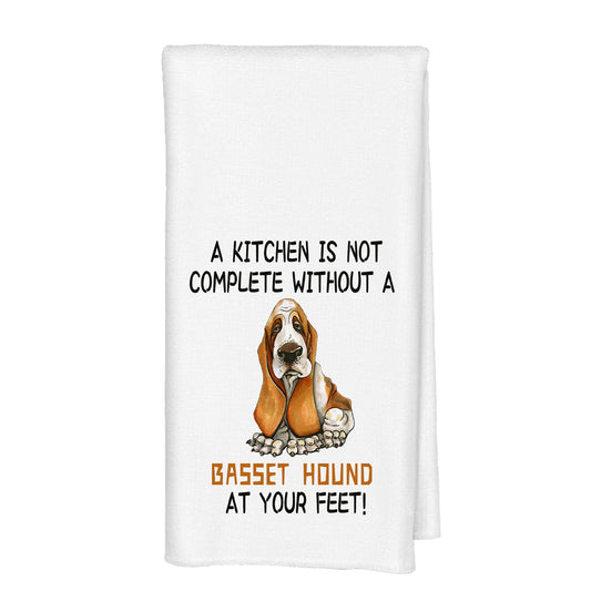 Basset Hound Kitchen Towels, 16x24 Inch, Cotton, Kitchen Cloth, Dish Cloths, Basset Hound Decor, Dog Lover Gifts