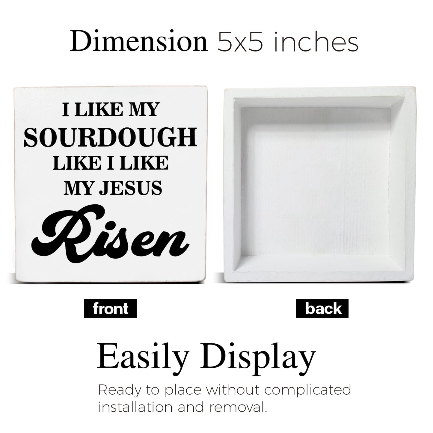 Sourdough Baking Gifts for Bakers, Funny Sourdough Kitchen Decor, Christian Baking Wooden Sign