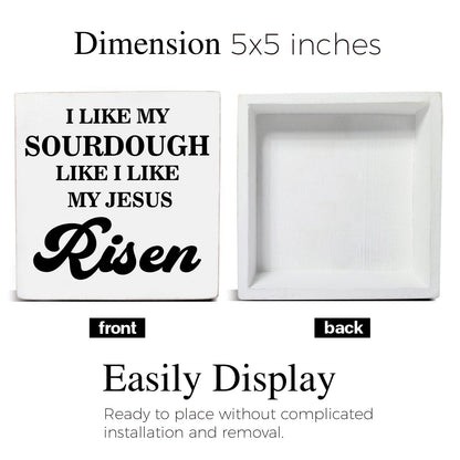 Sourdough Baking Gifts for Bakers, Funny Sourdough Kitchen Decor, Christian Baking Wooden Sign