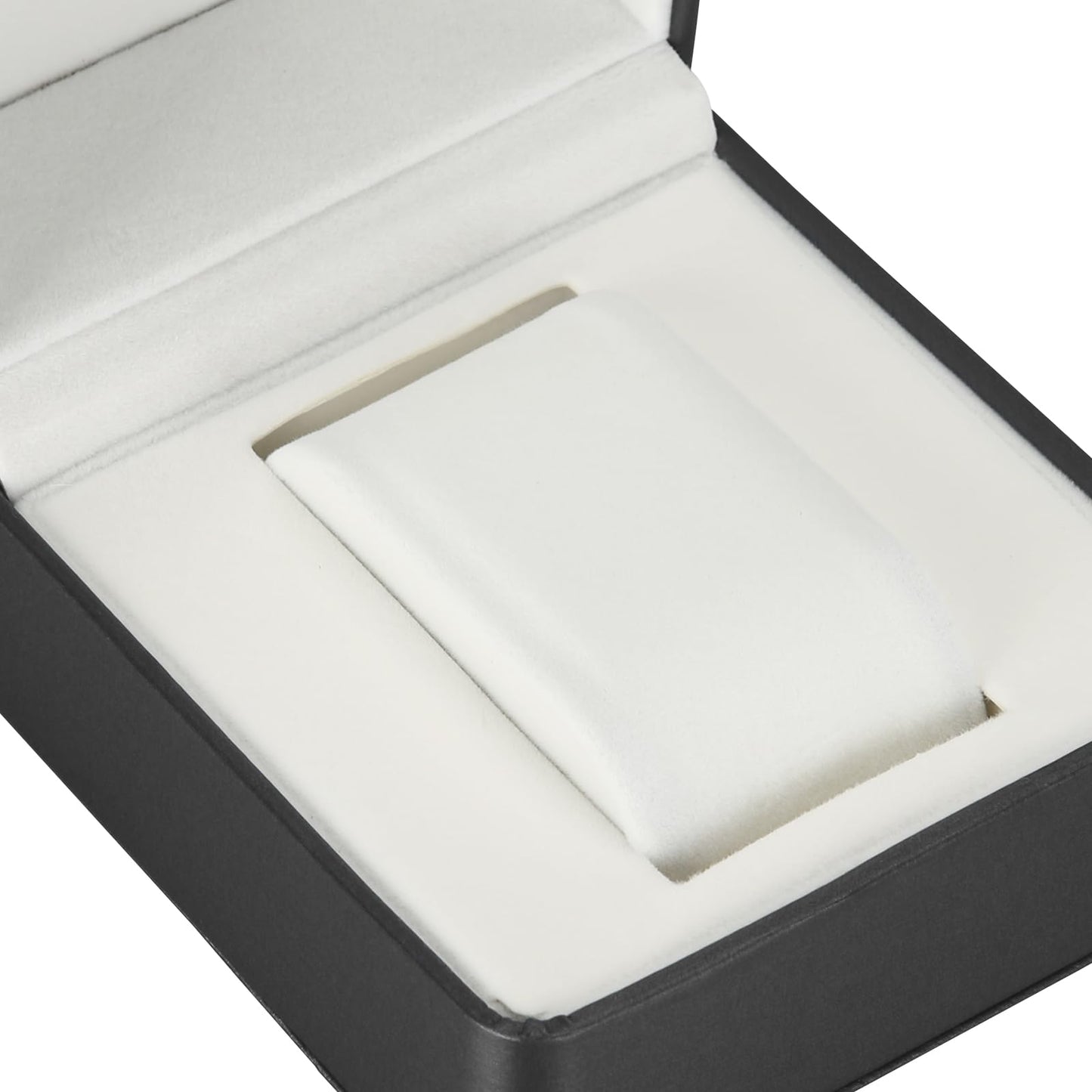 PU Leather Watch Box, Compact Watch Gift Case with Pillow for Women Men, Travel Watch Holder Storage Boxes for Birthdays Anniversary Father's Day Graduations (Black)