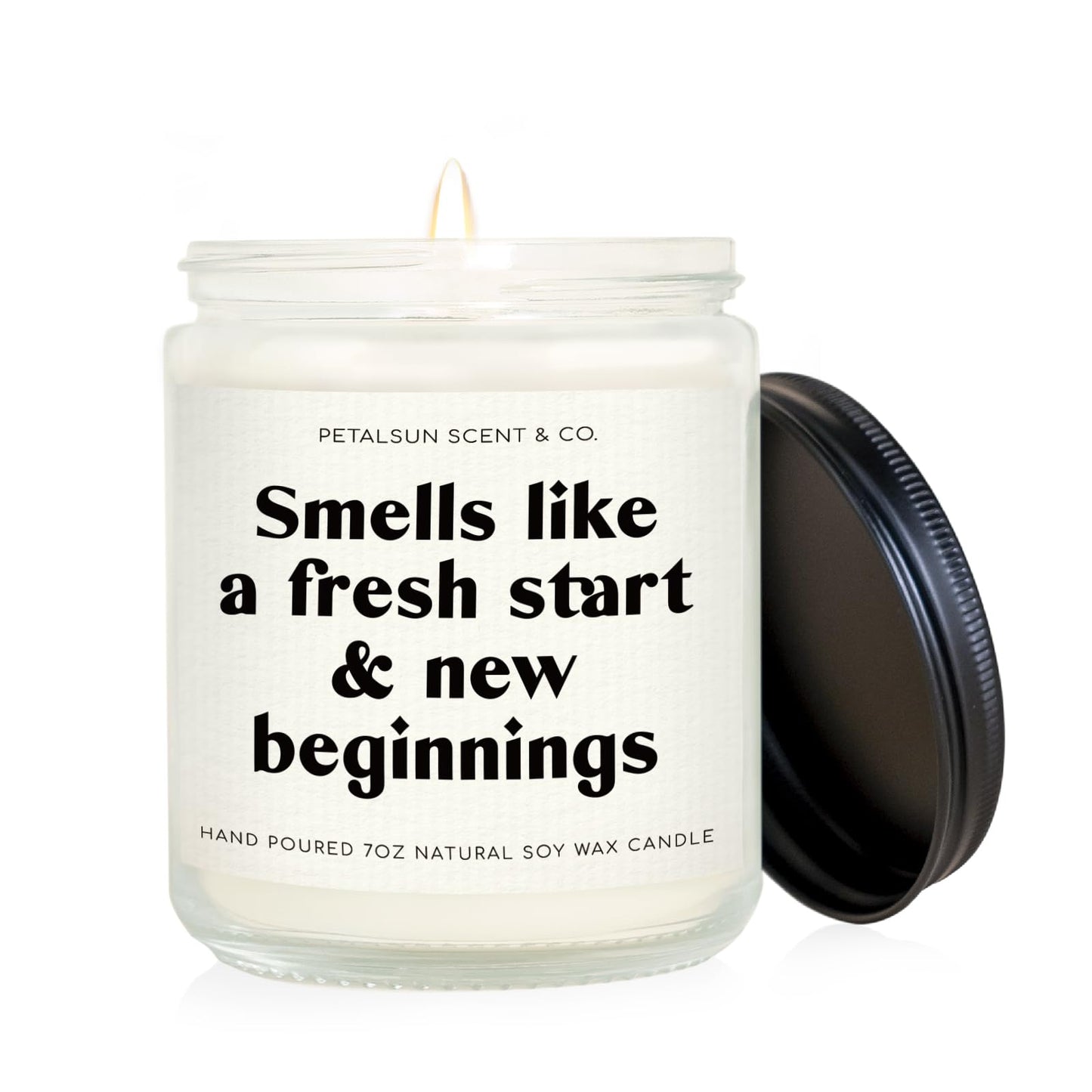 PETALSUN Divorce & New Beginnings Gifts for Women - Handmade Lavender Natural Soy Wax Candle(7oz) - Breakup, New Job, Going Away Gifts for Women, Friends
